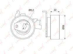 Ролик натяжной / грм OPEL ASTRA F 1.6-2.0 91-98 / OMEGA A/B 2.0 >00 / VACTRA A/B 1.6-2.0 88-02 / KAD pb-1142