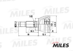 GA20111 ШРУС FORD FOCUS I 1.4-2.0 98-04 нар.