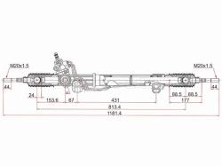 Рейка рулевая Toyota Land Cruiser 02-07 RHD
