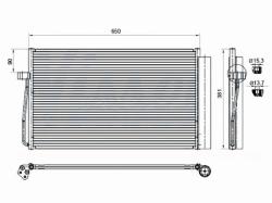 Радиатор кондиционера BMW 5-Series 03-10 / 6-Series 03-10 / 7-Series 01-08