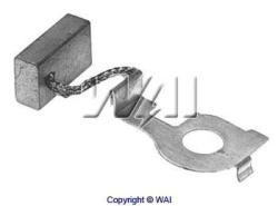 Щетка генератора угольная 38-205