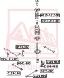 Тяга задняя продольная TOYOTA TOYOTA CARINA ED ST200 1993-1999 TOYOTA CELICA ST200 1993-1999 TOYOTA  0125-ae100r