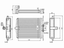 Радиатор отопителя салона MERCEDES-BENZ S-CLASS W140/S140 91-98