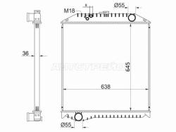 Радиатор Hino Ranger 92-05