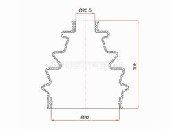 Пыльник шруса внутренний HONDA CIVIC ES/FIT GD9