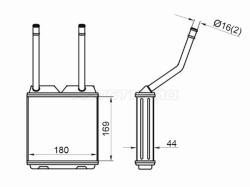 Радиатор отопителя салона OPEL ASTRA F/VECTRA A 88-94