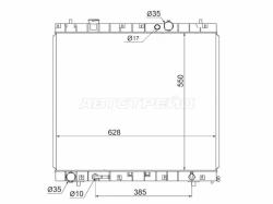Радиатор Ford Freda 95-99 / Mazda Bongo Friendee 95-05
