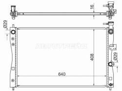 Радиатор Mitsubishi Colt 04-12 / Smart Forfour 04-06