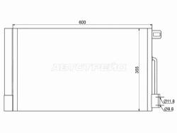 Радиатор кондиционера Opel Corsa 06-14 / Fiat Grande Punto 06-11