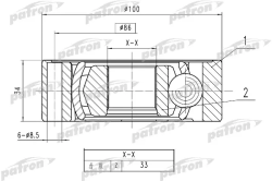 ШРУС PCV1787