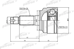 ШРУС PCV1185