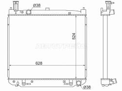 Радиатор Toyota Grand Hiace 99-02 / Granvia 95-02