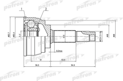 ШРУС PCV1535