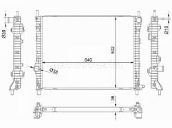 Радиатор Ford Mustang 14-23