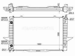 Радиатор Volvo C70 96-02 / S70 97-00 / V70 97-00