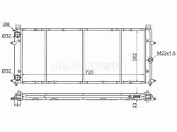 Радиатор Volkswagen Transporter 90-03 / Caravelle 90-03