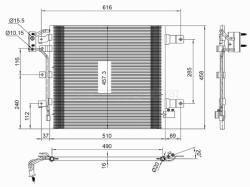 Радиатор кондиционера Jeep Wrangler 06-18