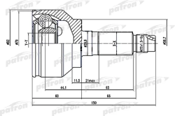 ШРУС PCV1529