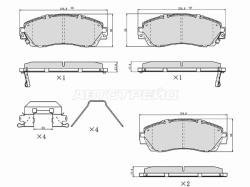 Колодки тормозные (Спереди) Haval Dargo 22-