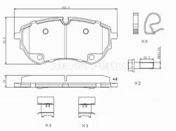 Колодки тормозные (Спереди) Volkswagen Amarok 10-20