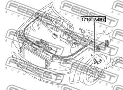 ТРОСИК ПРИВОДА ОТКРЫВАНИЯ ЗАМКА КАПОТА AUDI A4/AVANT 2001-2008 [RDW] 17101-a4b7