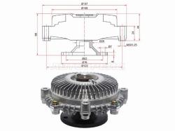 Вискомуфта TOYOTA TOWNACE/LITEACE NOAH 5K,7K 88-02