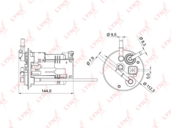 Фильтр топливный SUZUKI LIANA 02- LF-980M