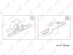 Щётки стеклоочистителя бескаркасные, комплект 650/500мм XF6550P
