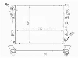 Радиатор Dodge Ram 08-