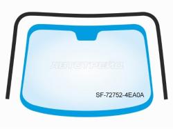 Молдинг лобового стекла (П-образный/ Железная крыша) Nissan Qashqai 13-22 / Rogue Sport 17-24