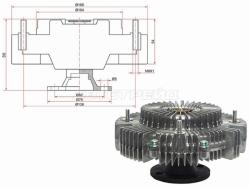 Вискомуфта TOYOTA LAND CRUISER 80,100 1F# 92-