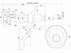 Стойка передняя (болт D-14) HONDA STREAM 00-06 RH