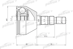 ШРУС PCV1613