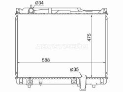Радиатор Suzuki Escudo 97-05 / Grand Vitara 97-05 / Grand Escudo 00-05 / Grand Vitara XL-7 01-06