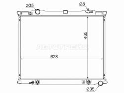 Радиатор Kia Sorento 02-09