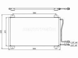 Радиатор кондиционера Mercedes-Benz Sprinter 95-06 / Sprinter classic RUS 13-18