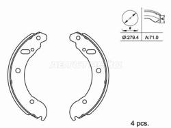 Колодки тормозные барабанные ГАЗ Газель NEXT 12- / Газель 96-