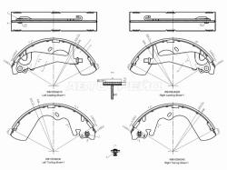 Колодки тормозные барабанные Hyundai Getz 02-05 / Sonata 98-01