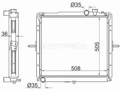Радиатор Kia Bongo 04-19