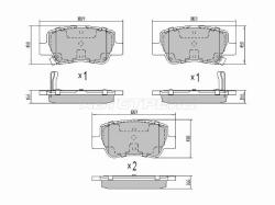 Колодки тормозные (Сзади) Toyota Avensis (T270) 08-18
