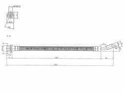 Шланг тормозной зад (Таиланд) HYUNDAI IX35 09-/TUCSON 09-/KIA SPORTAGE 10- RH
