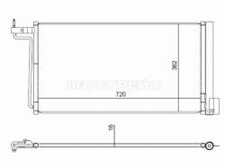 Радиатор кондиционера Ford Focus 10-19 / C-MAX 10-19 / Grand C-MAX 10-12