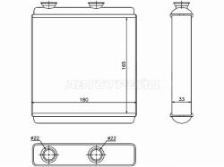 Радиатор отопителя салона OPEL MERIVA A 03-