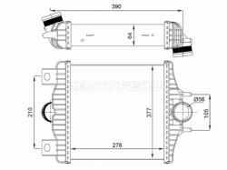 Интеркулер LAND ROVER RANGE ROVER 12-/RANGE ROVER SPORT 13-