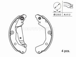 Колодки тормозные барабанные Chevrolet Aveo 11-15