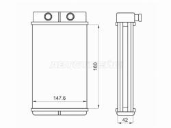 Радиатор отопителя салона KIA SPECTRA/SEPHIA/SHUMA 96-