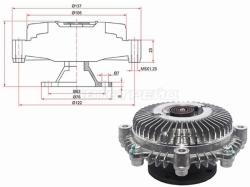 Вискомуфта TOYOTA TOWNACE,LITEACE 7K-E