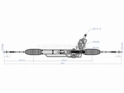 Рейка рулевая SUBARU IMPREZA G12 07-/LEGACY B13 03-09 LHD