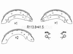 Колодки тормозные барабанные Citroen Berlingo 96-22 / Peugeot Partner 08-12