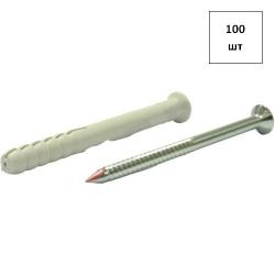 Дюбель-гвоздь UCX TS 5х25 V (потай) нейл. 100шт FORTLUFT sts019285